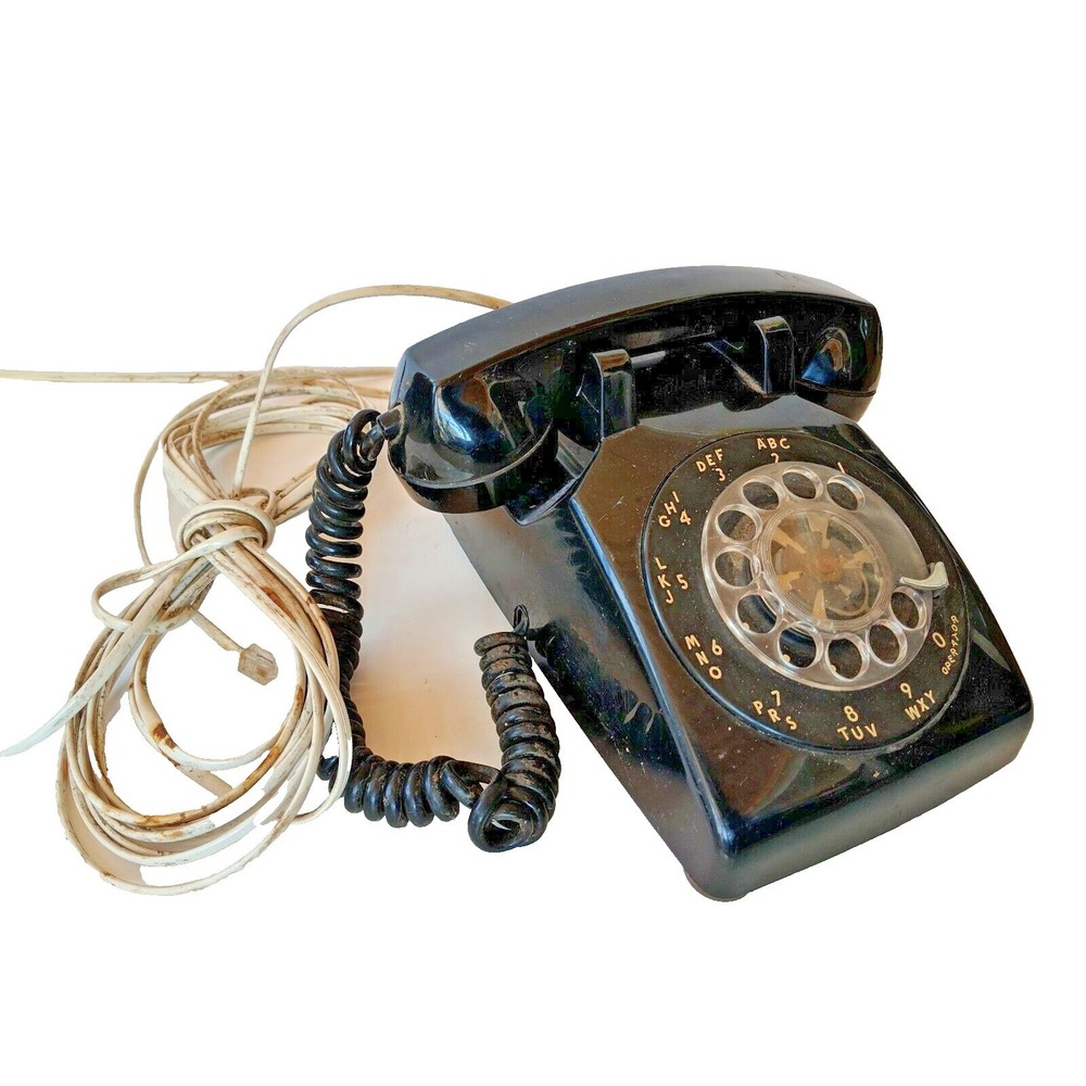 Vintage Rotary Dial Desk Telephone Phone by Stronberg Carlson USA Antique Decor